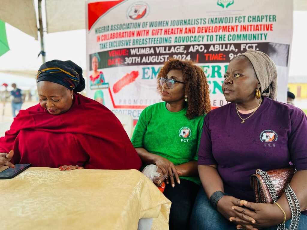SBNNEWS ::; 01092024  Empowering Women, Promoting Breastfeeding : NAWOJ Collaborates With Gift Health And Development Initiative, Holds Outreach At Wumba 